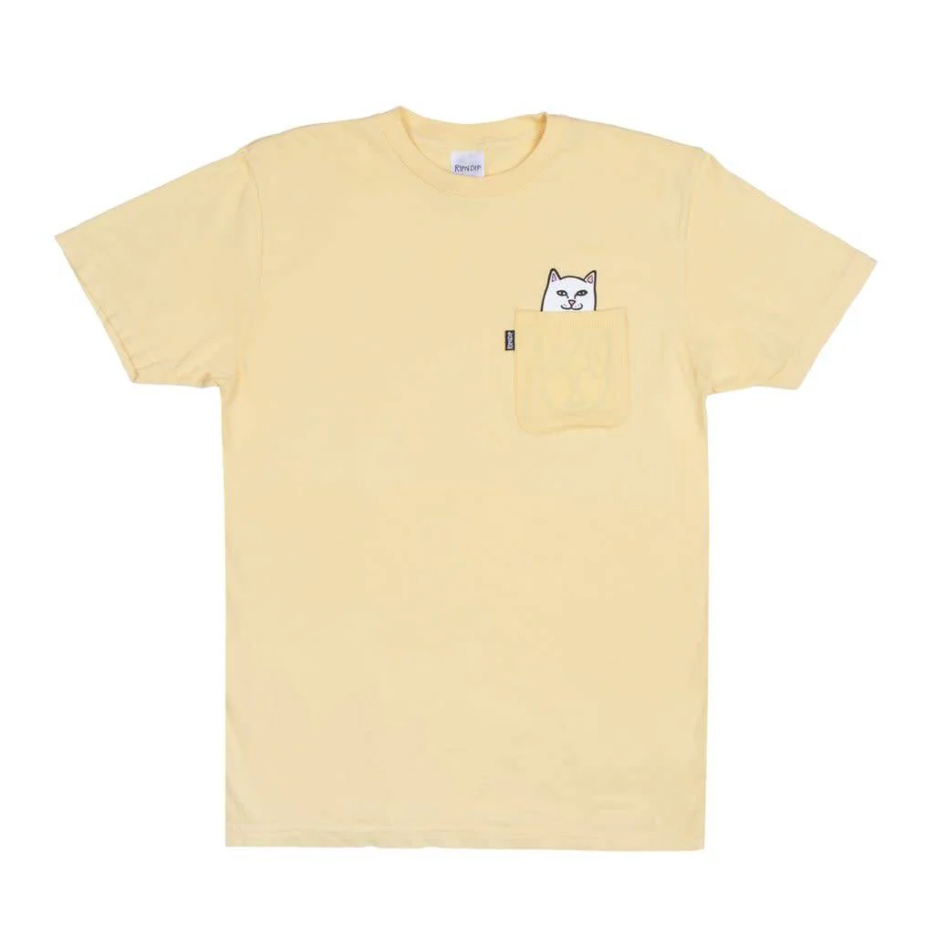 RIP N DIP LORD NERMAL POCKET TEE YELLOW