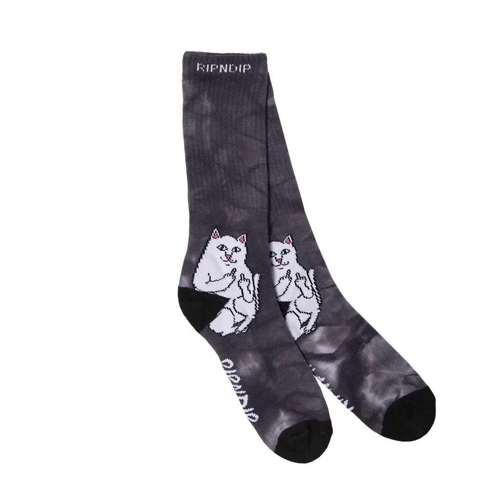 RIP N DIP LORD NERMAL SOCKS BLACK LIGHTNING OSFM