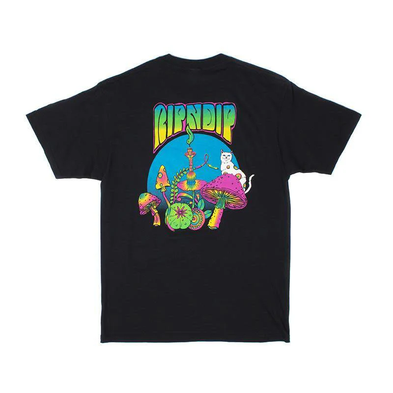 RIP N DIP PSYCHEDELIC NERMAL POCKET TEE BLACK