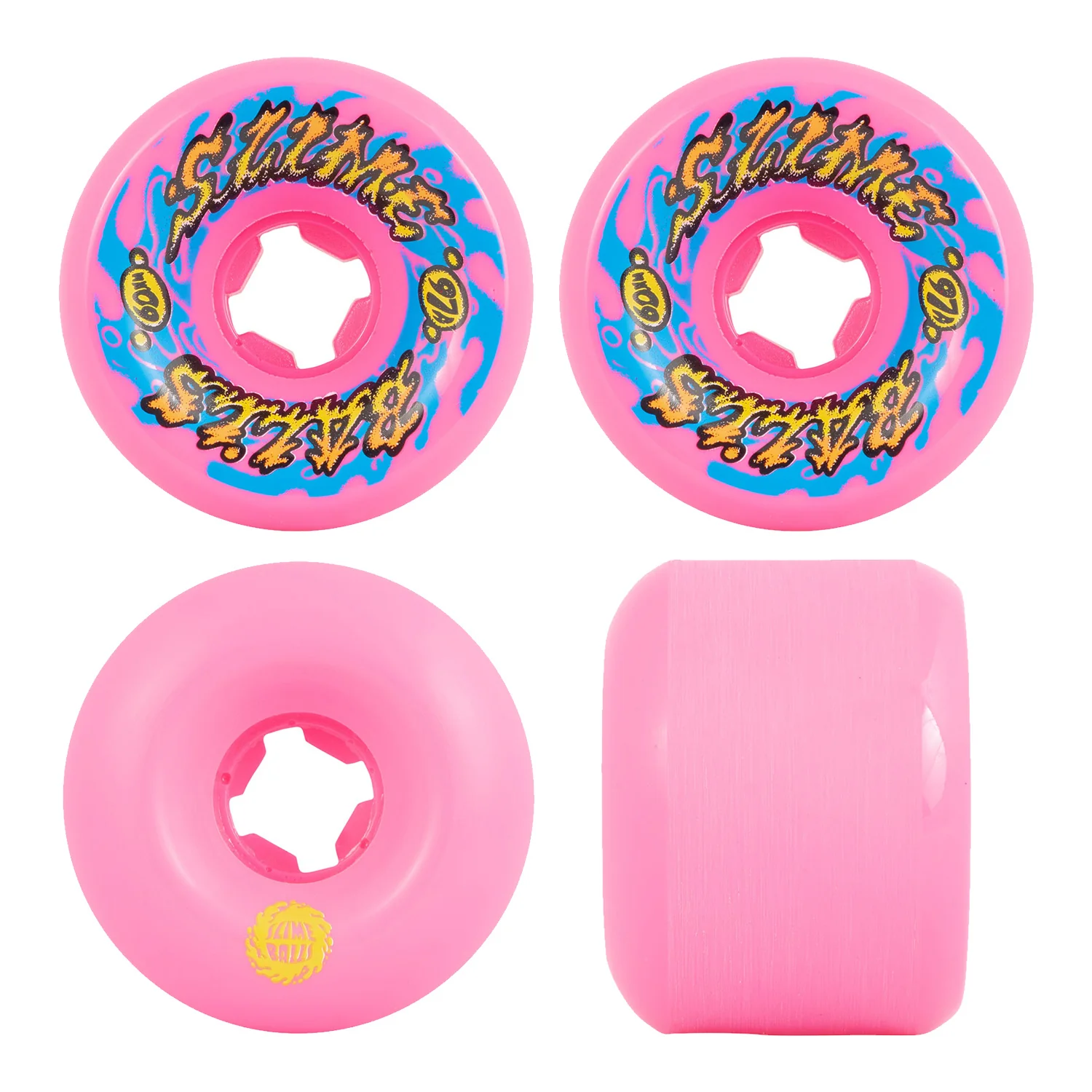 SANTA CRUZ SLIME BALL VOMITS 97A NEON PINK - Image 2
