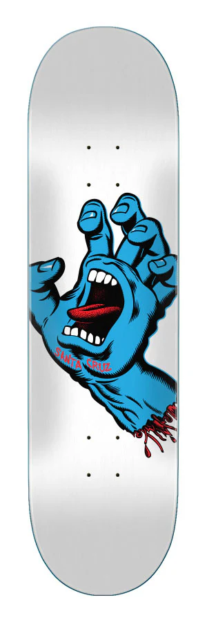 SANTA CRUZ SCREAMING HAND 8.25 MATTE WHITE