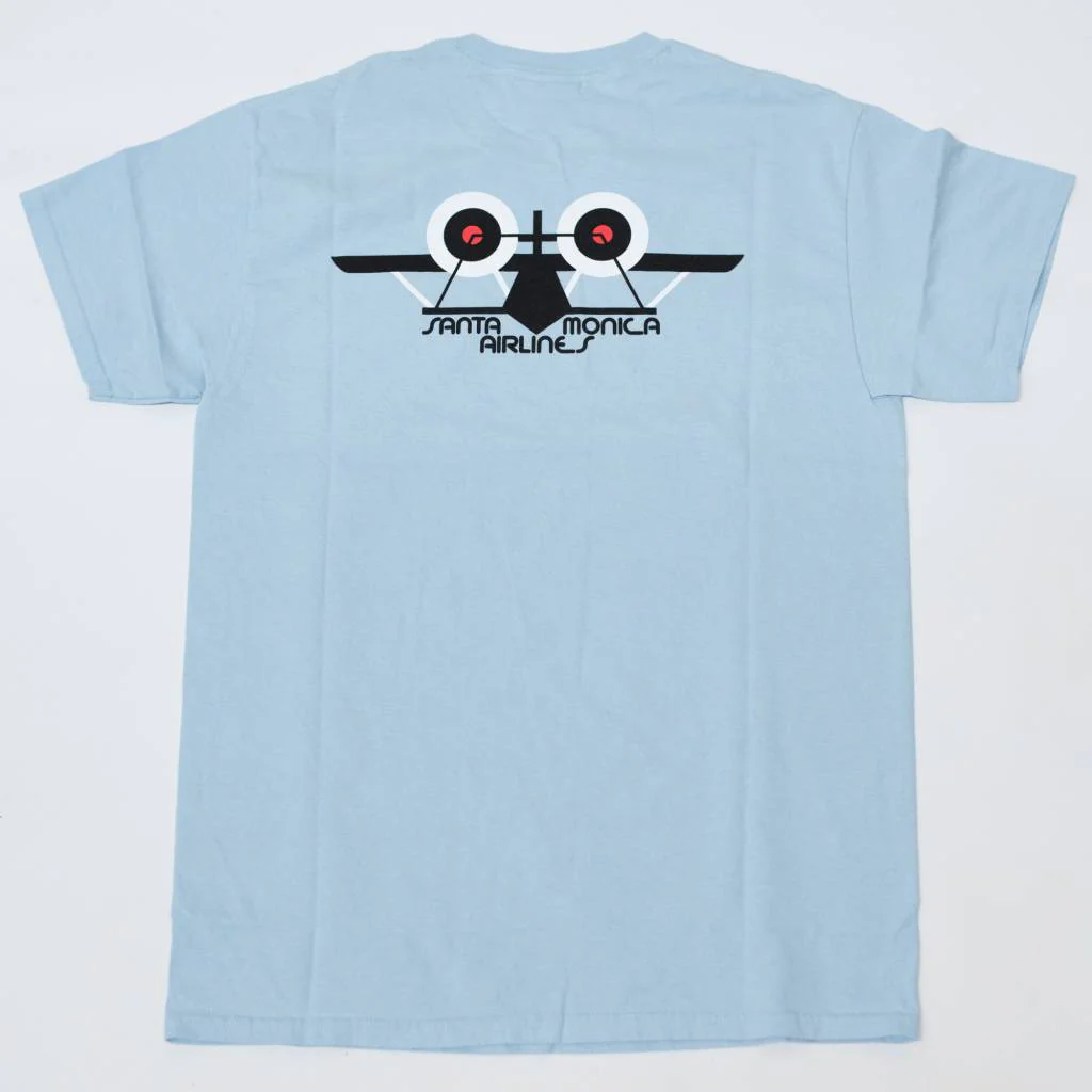 SMA OG AIRPLANE LOGO T-SHIRT LT BLUE - Image 2