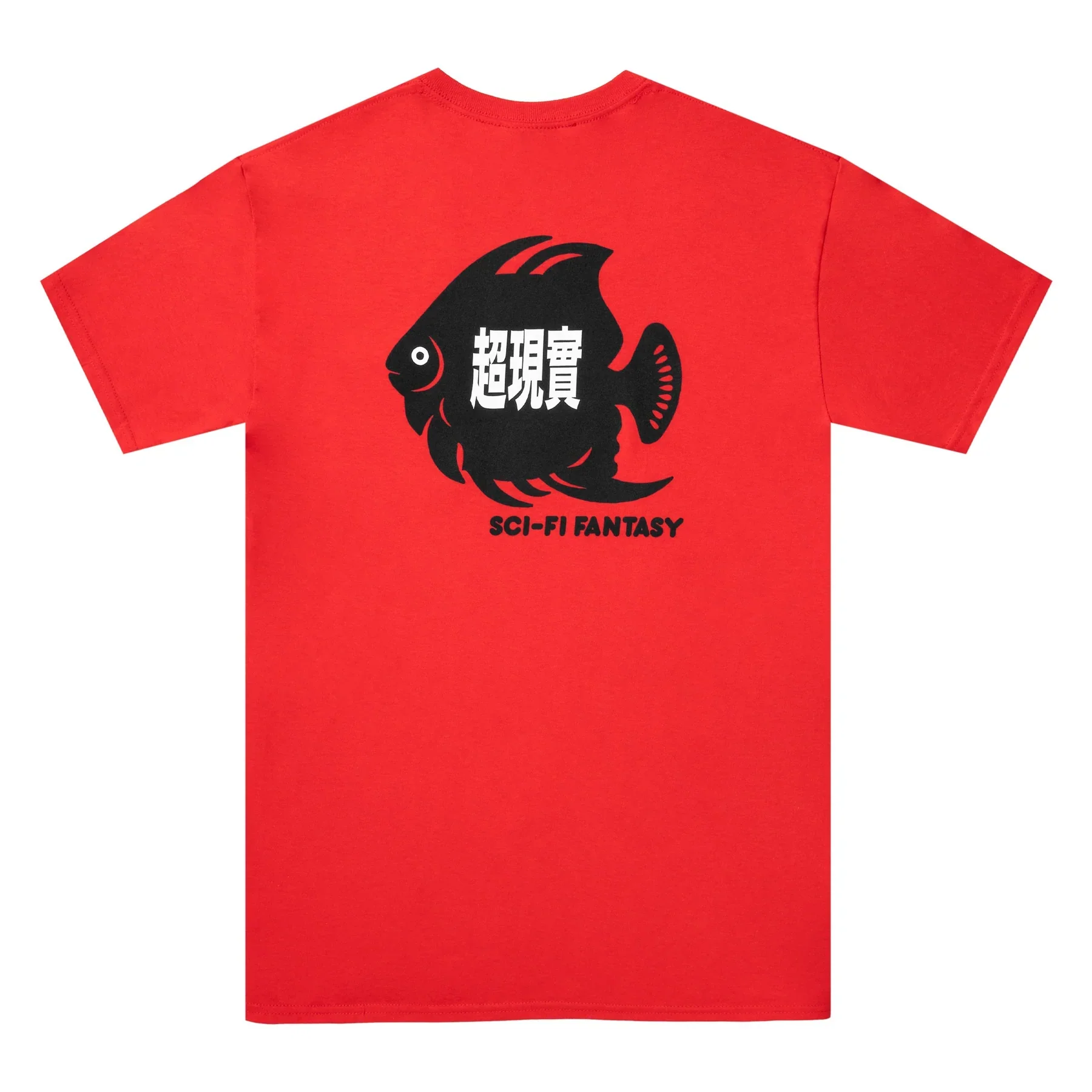 SCI-FI FANTASY FISH POCKET TEE RED