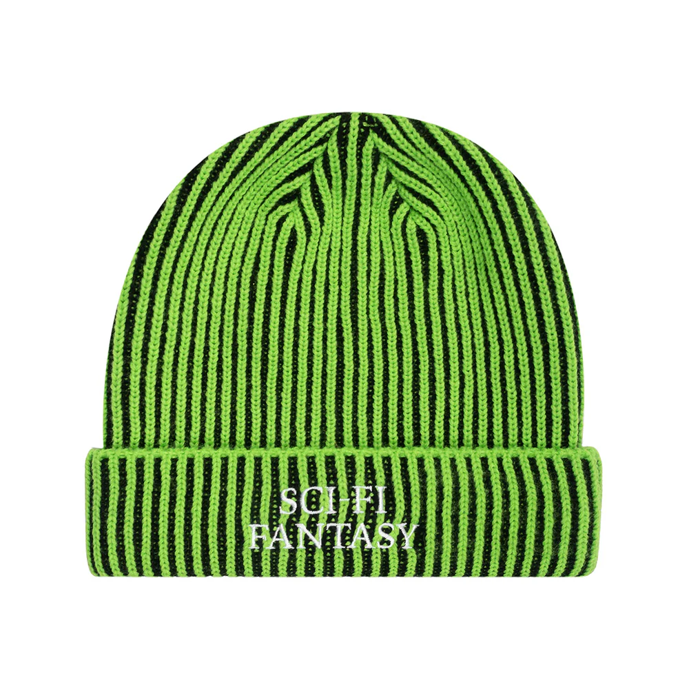 SCI-FI FANTASY LOGO BEANIE LIME / BLACK