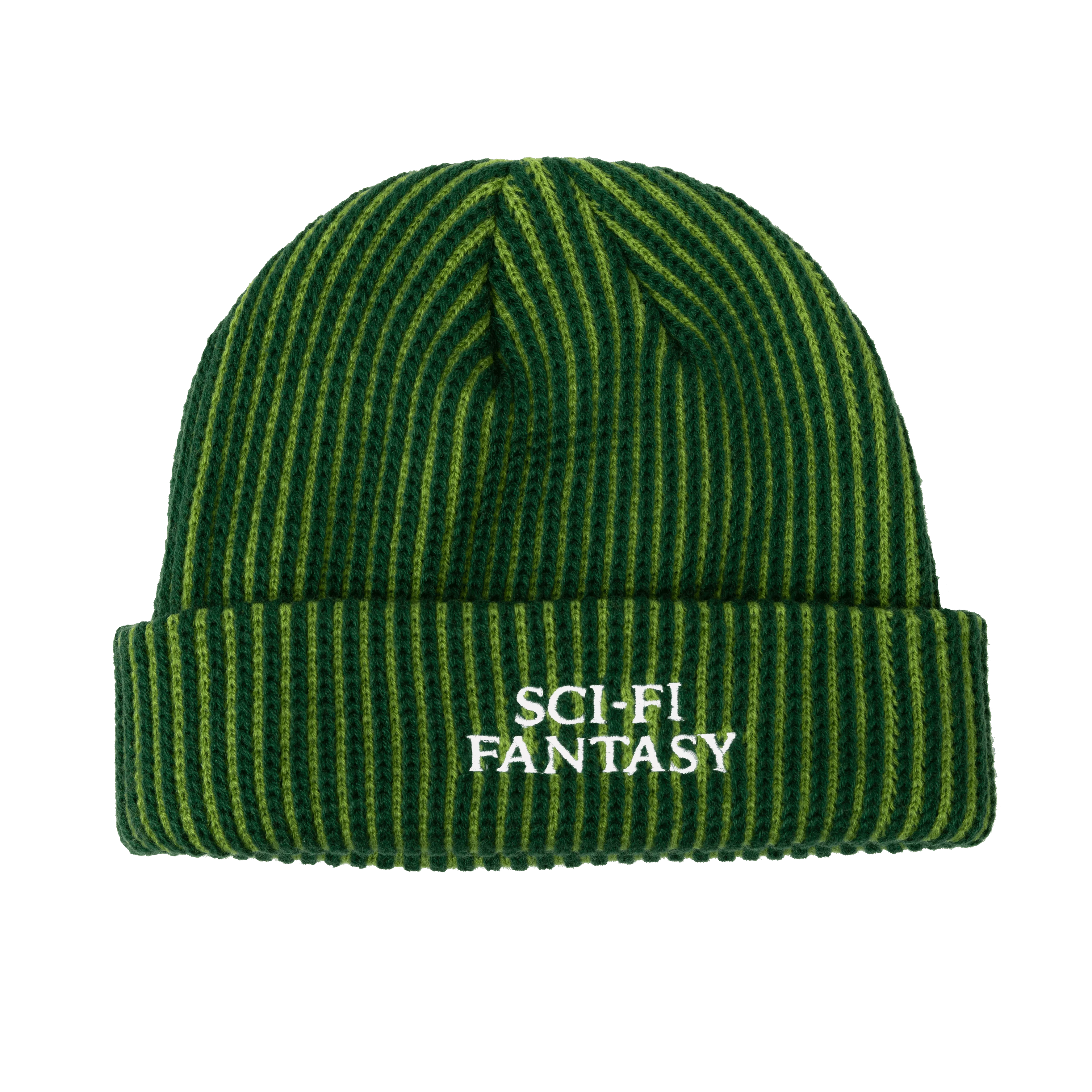 SCI-FI FANTASY LOGO BEANIE LIME / DARK GREEN
