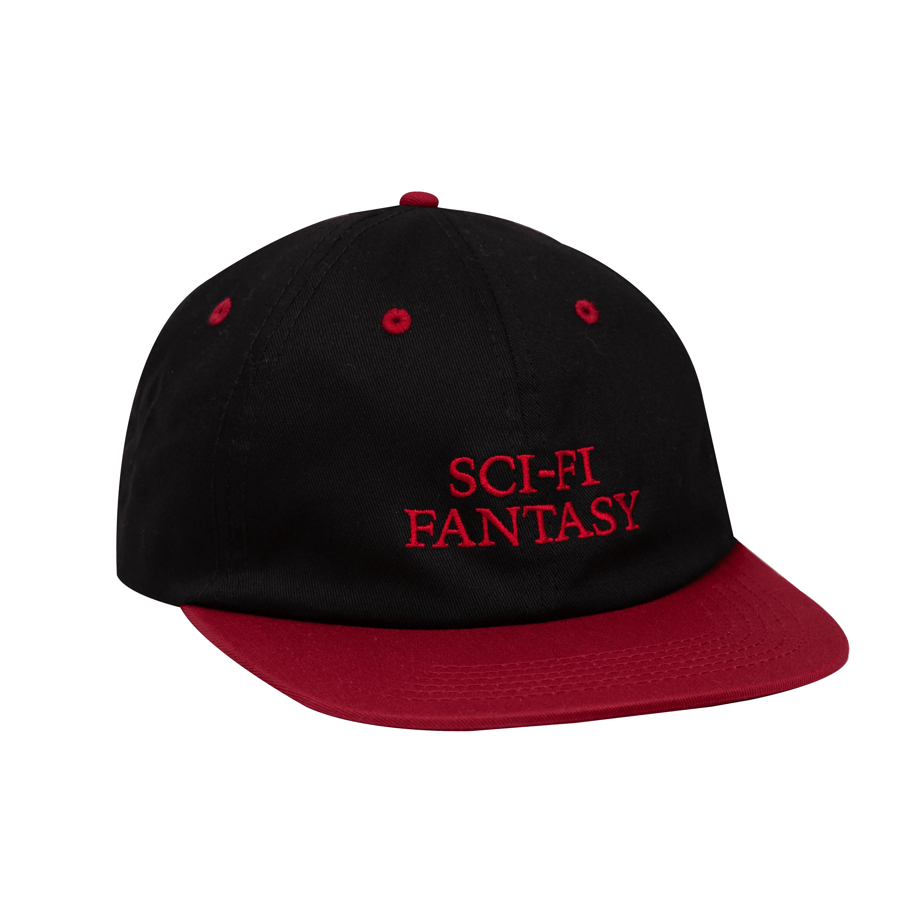 SCI-FI FANTASY LOGO HAT BLACK / RED