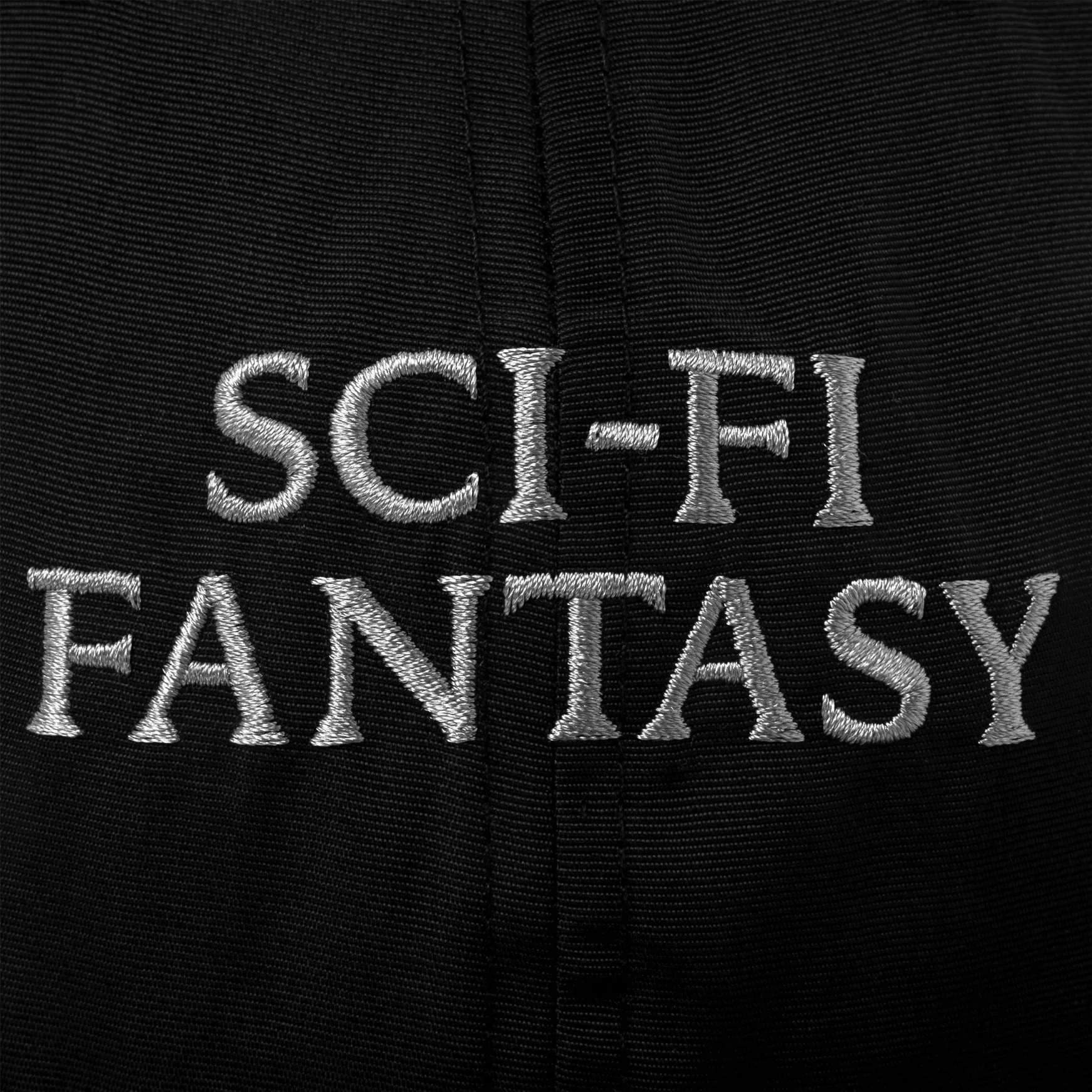 SCI-FI FANTASY NYLON LOGO HAT BLACK - Image 3