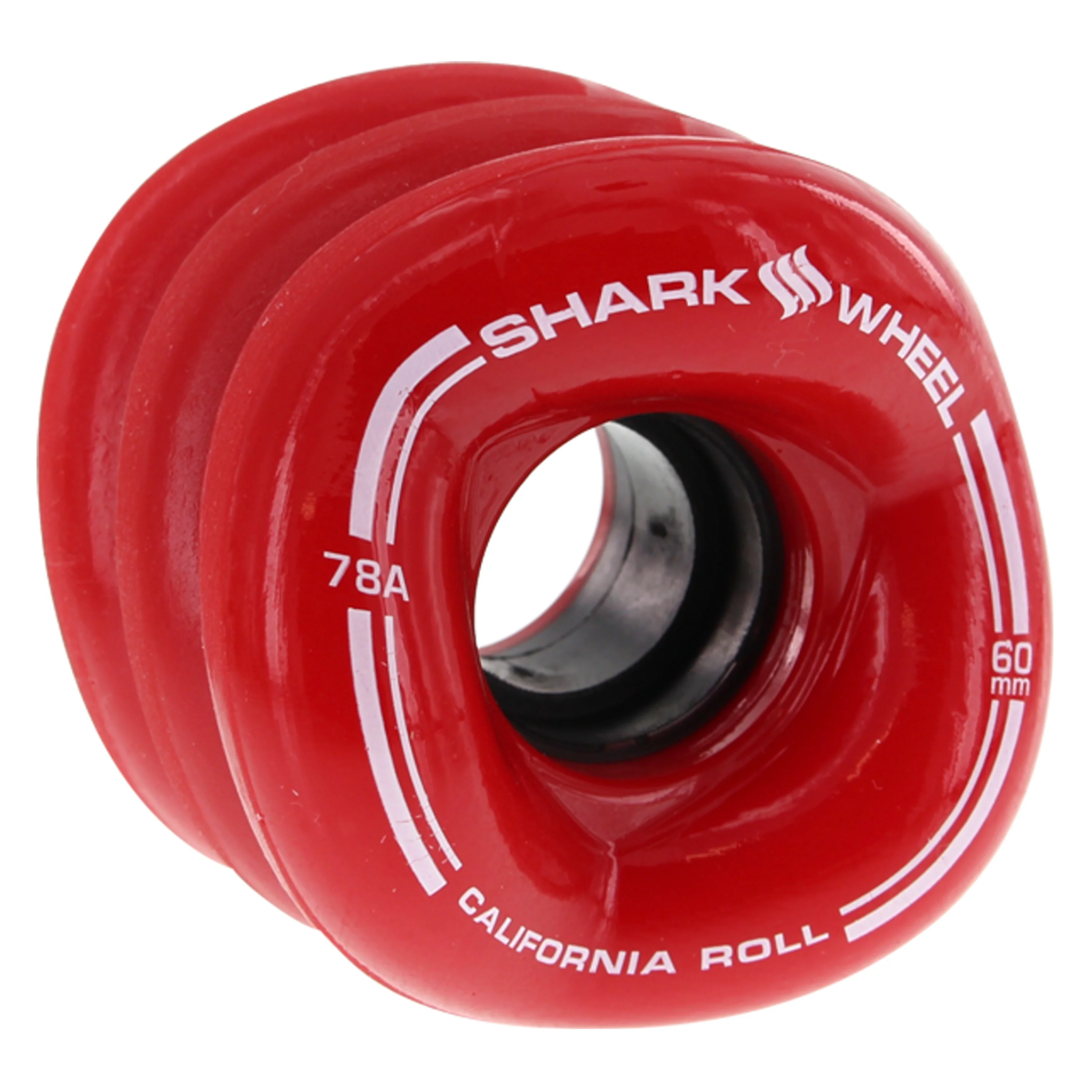 SHARK CALIFORNIA ROLL 60MM 78A SOLID RED - Image 2