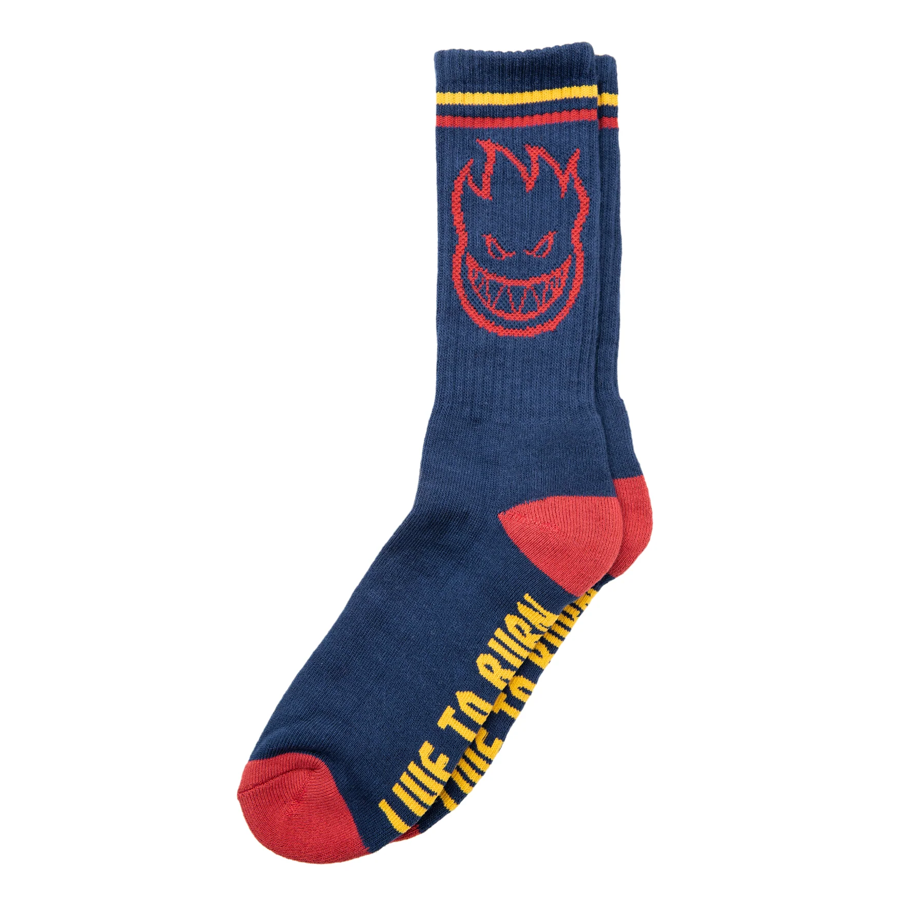SPITFIRE BIG HEAD SOCK NAVY/RED/GOLD