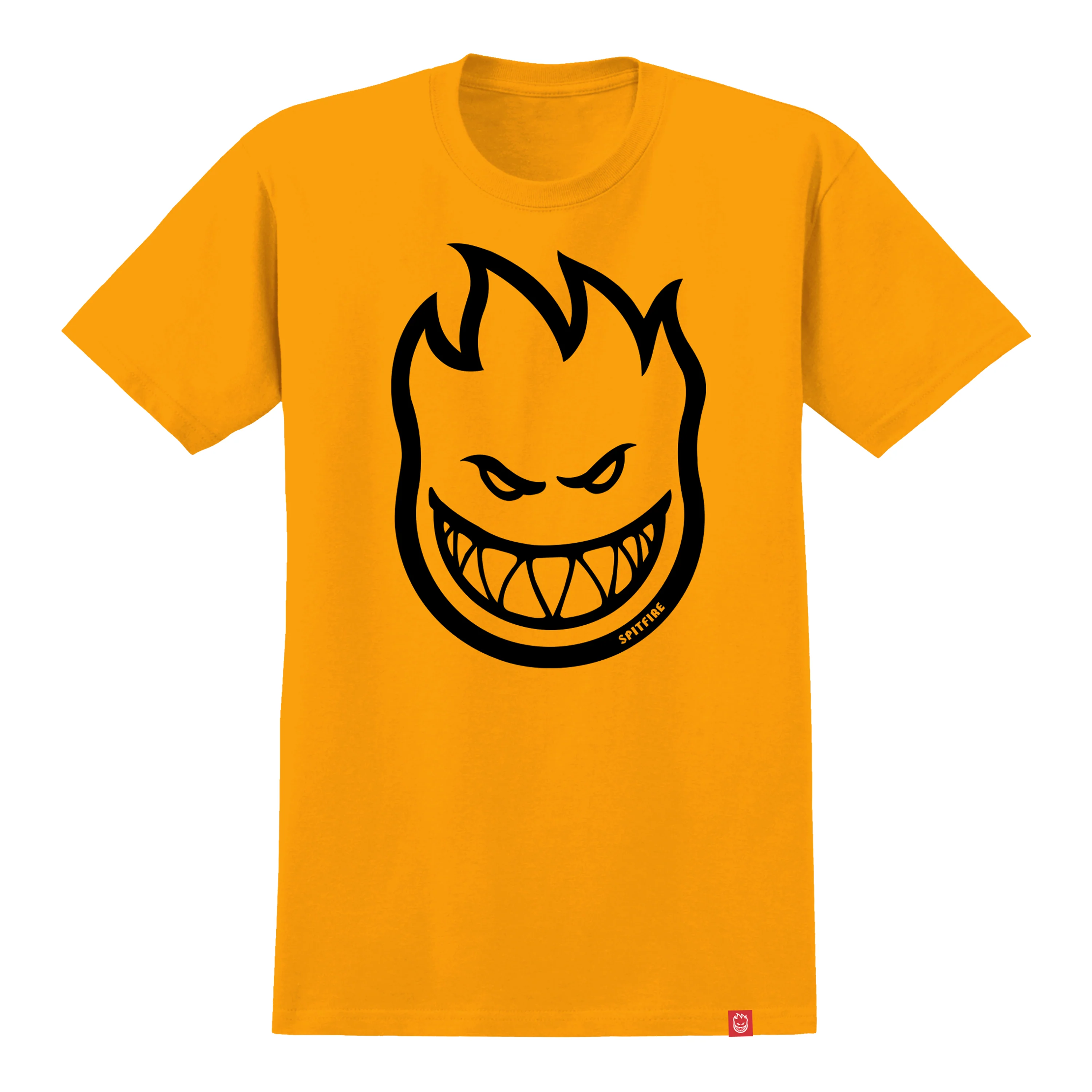 SPITFIRE BIGHEAD TEE GOLD/BLACK