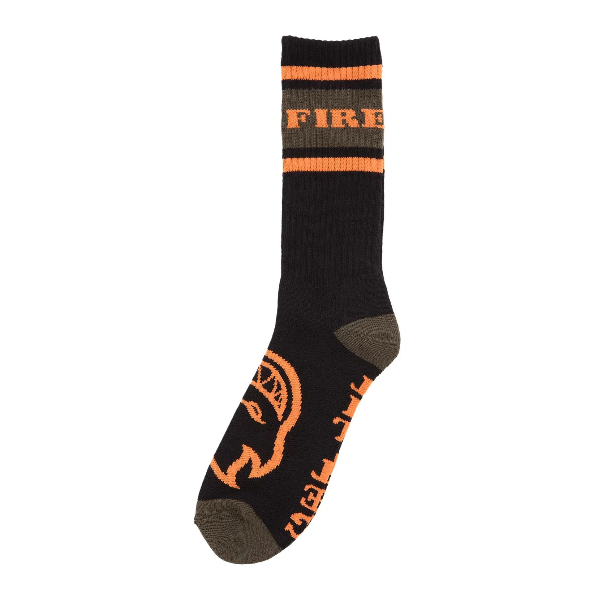 SPITFIRE CLASSIC 87 BIGHEAD SOCKS BLACK/ORANGE/OLIVE