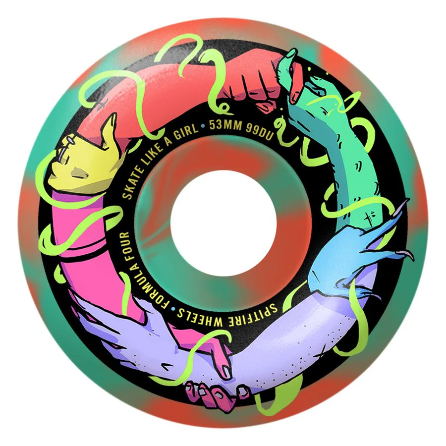 SPITFIRE F4 SKATE LIKE A GIRL CLASSIC 99A 53MM SWIRL