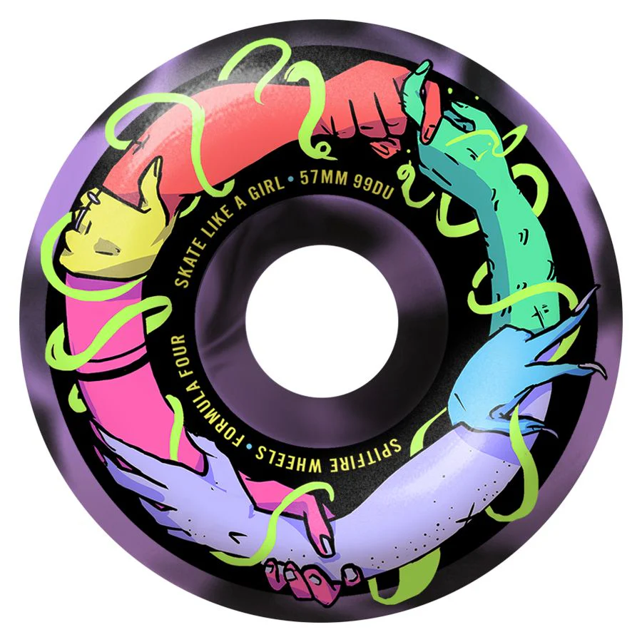 SPITFIRE F4 SKATE LIKE A GIRL CLASSIC 99A 57MM SWIRL