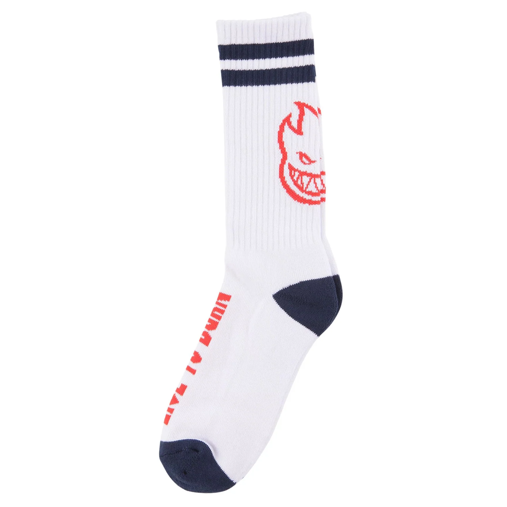 SPITFIRE HEADS UP SOCKS WHITE/NAVY/RED