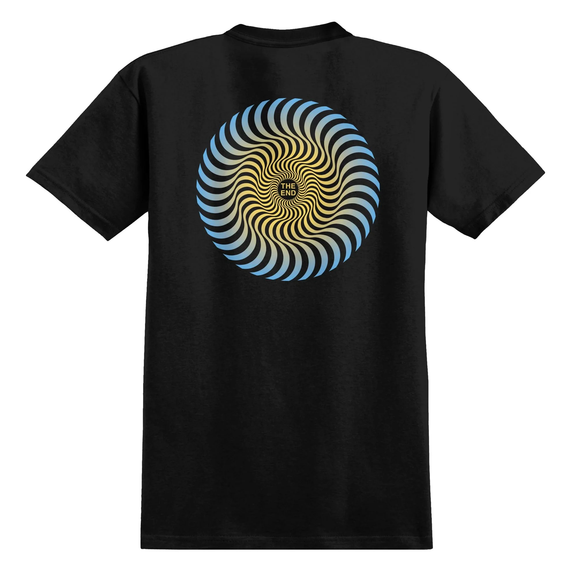 SPITFIRE OG CLASSIC SWIRL FADE T-SHIRT BLACK/YELLOW - Image 2