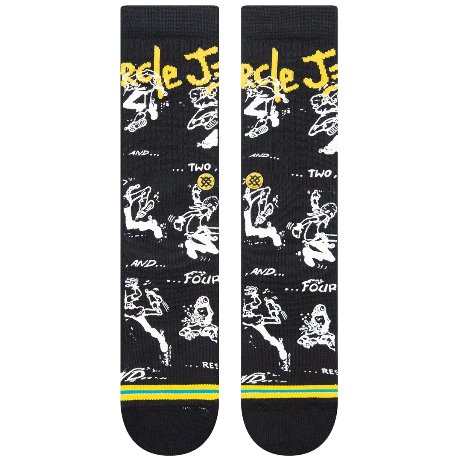 STANCE SOCKS CIRCLE JERKS YELLOW LARGE - Image 3
