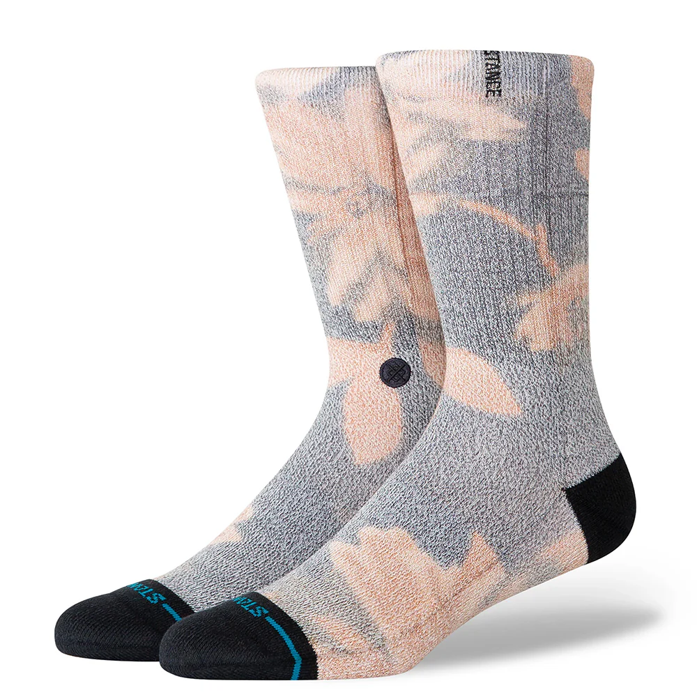 STANCE SOCKS FLORA SCAN CREW CHARCOAL LARGE - Image 2