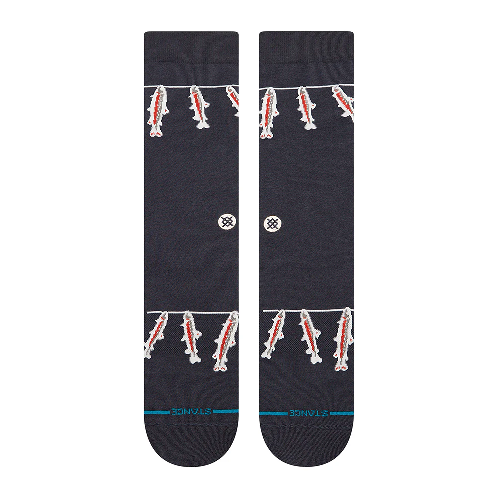 STANCE SOCKS GONE FISHIN CREW NAVY LARGE - Image 2