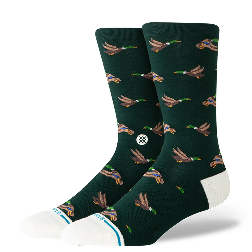 STANCE SOCKS HUNTIN CREW PINE LARGE