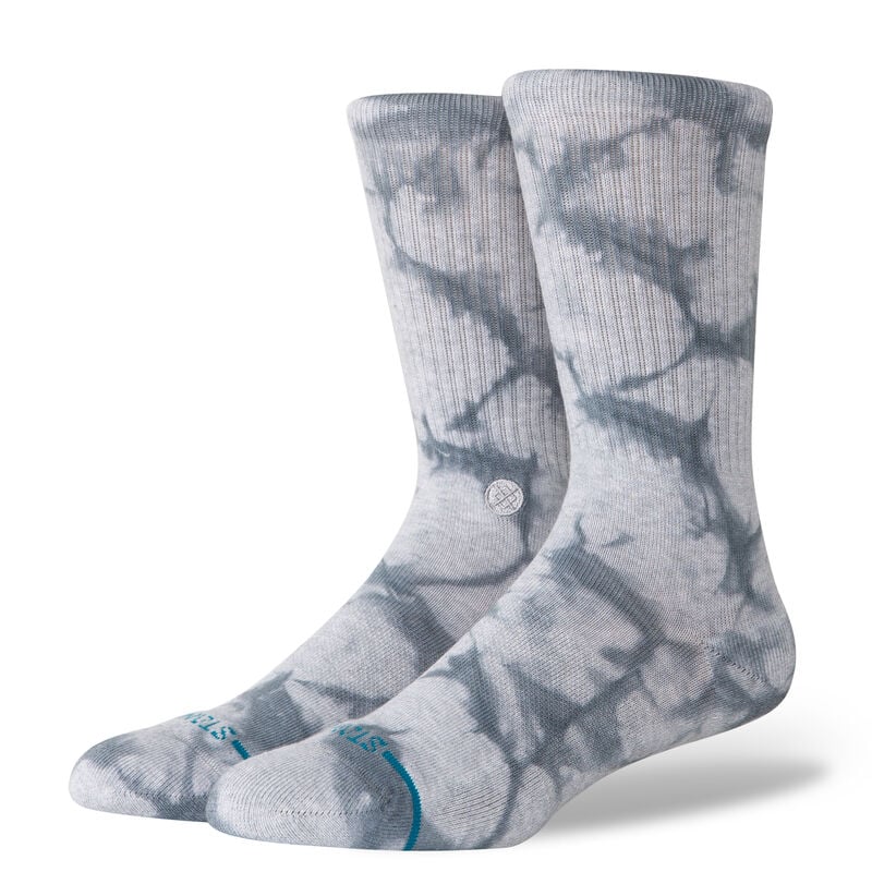 STANCE SOCKS ICON DYE CREW GREY LARGE