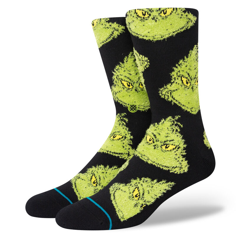 STANCE X THE GRINCH MEAN ONE BLACK LARGE
