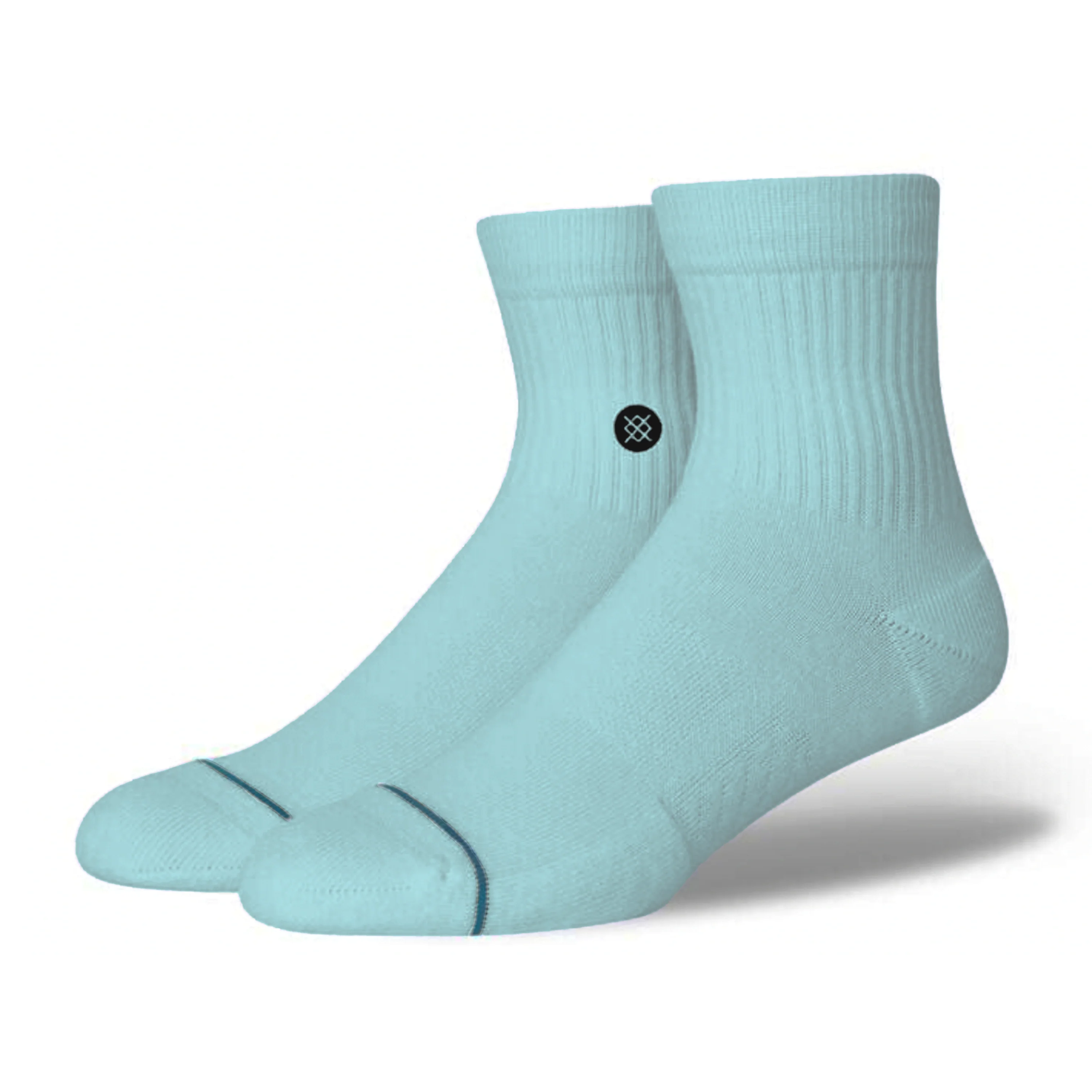 STANCE SOCKS QUARTER BLACK LIGHT BLUE MEDIUM