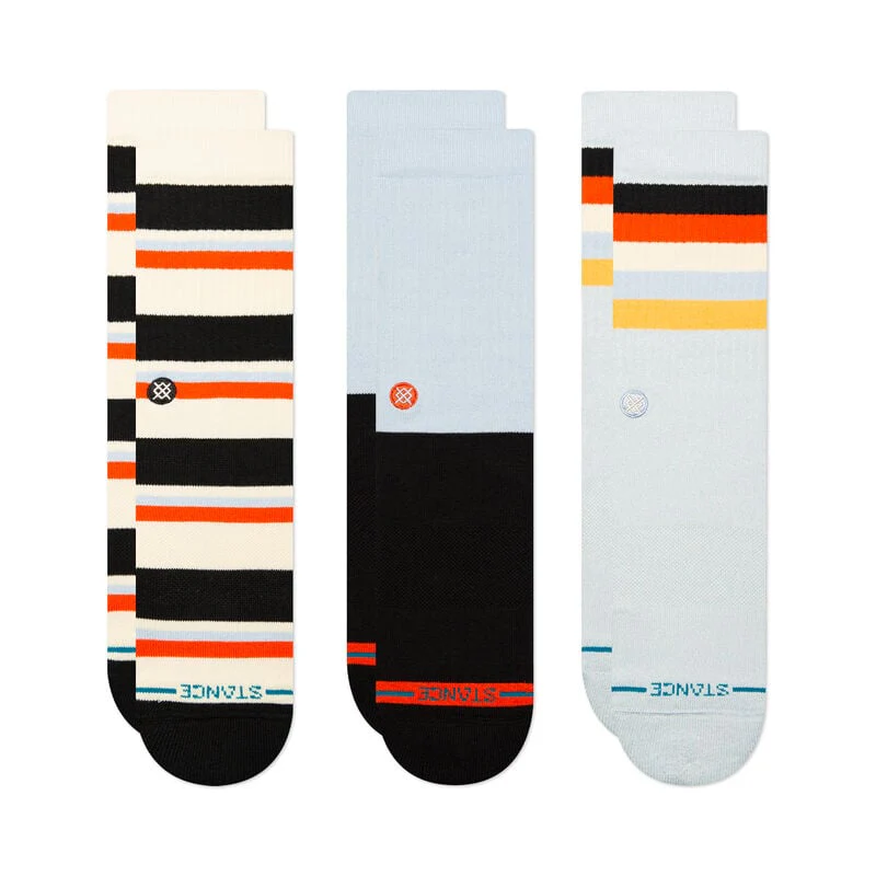 STANCE SOCKS WEEKLY GRIND 3 PACK ICE BLUE LARGE