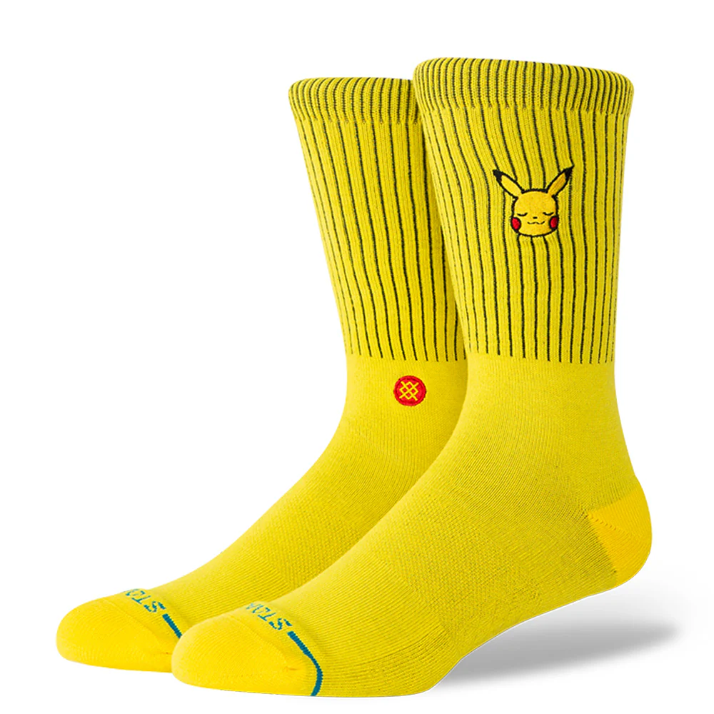 STANCE SOCKS X POKEMON PIKACHU YELLOW LARGE