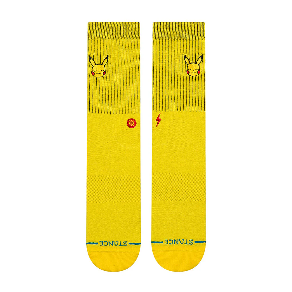STANCE SOCKS X POKEMON PIKACHU YELLOW LARGE - Image 2