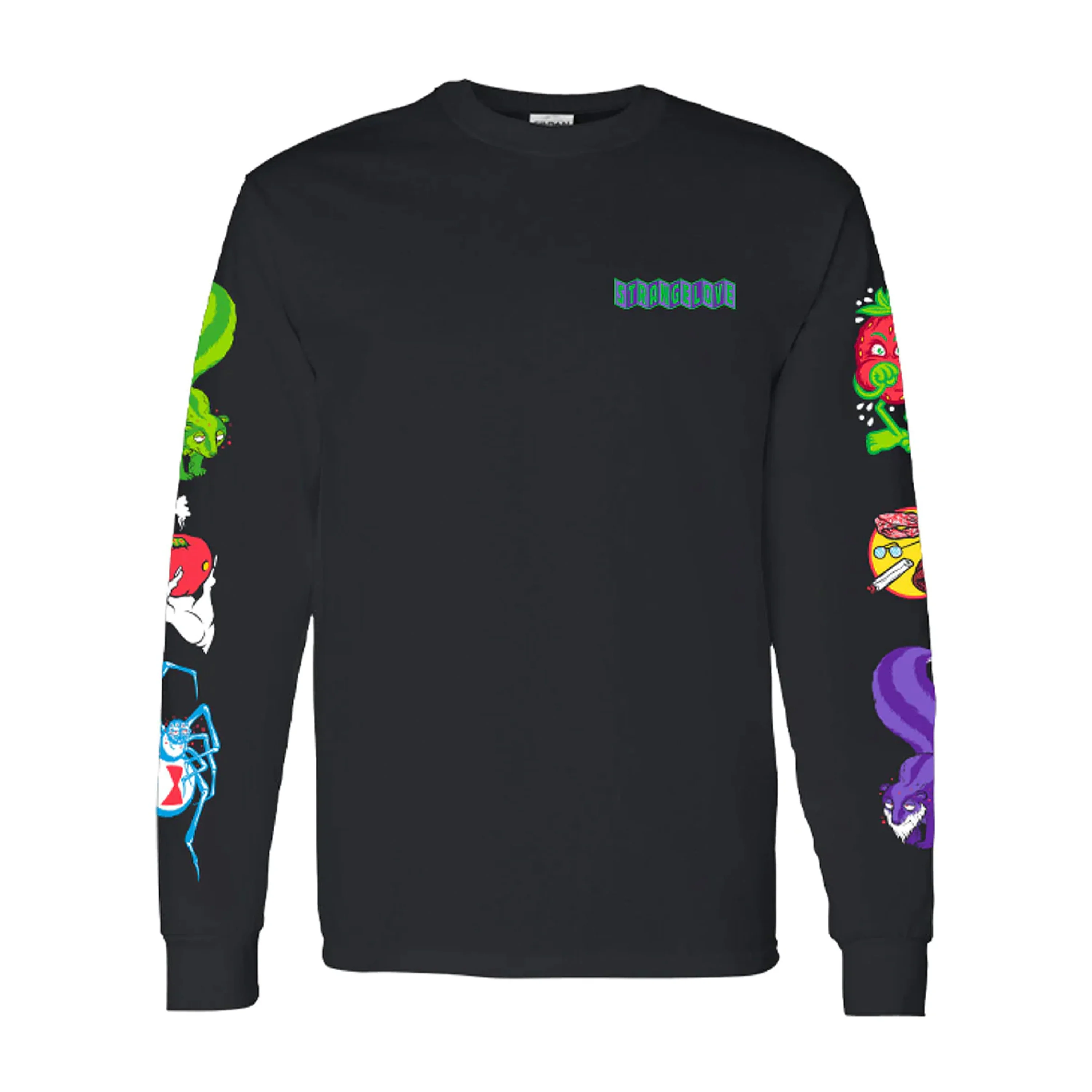 STRANGE LOVE 420-O-RAMA LONG SLEEVE BLACK