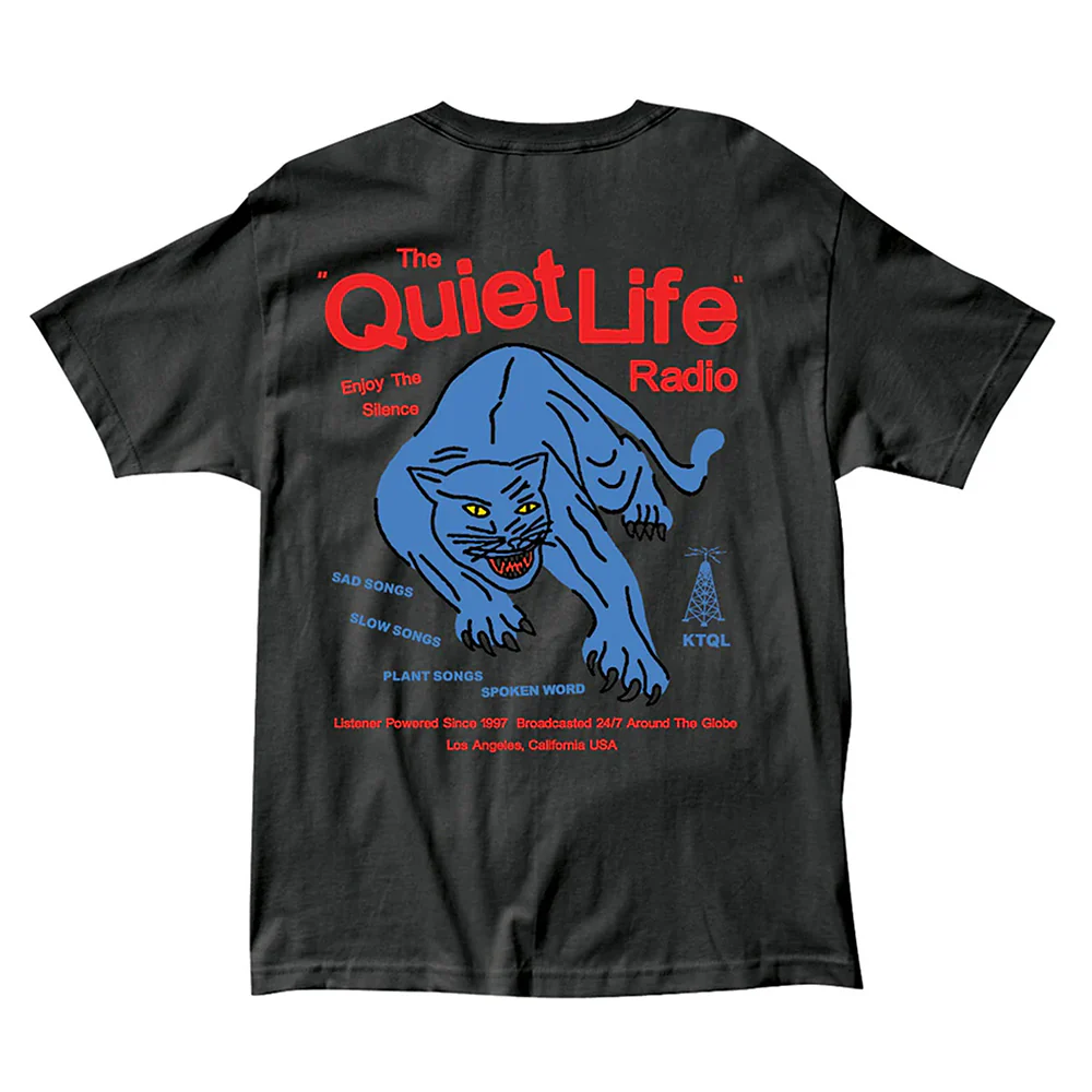 THE QUIET LIFE RADIO STATION TEE BLACK