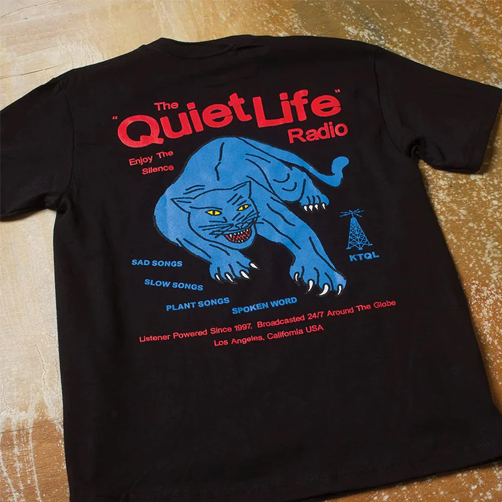 THE QUIET LIFE RADIO STATION TEE BLACK - Image 3