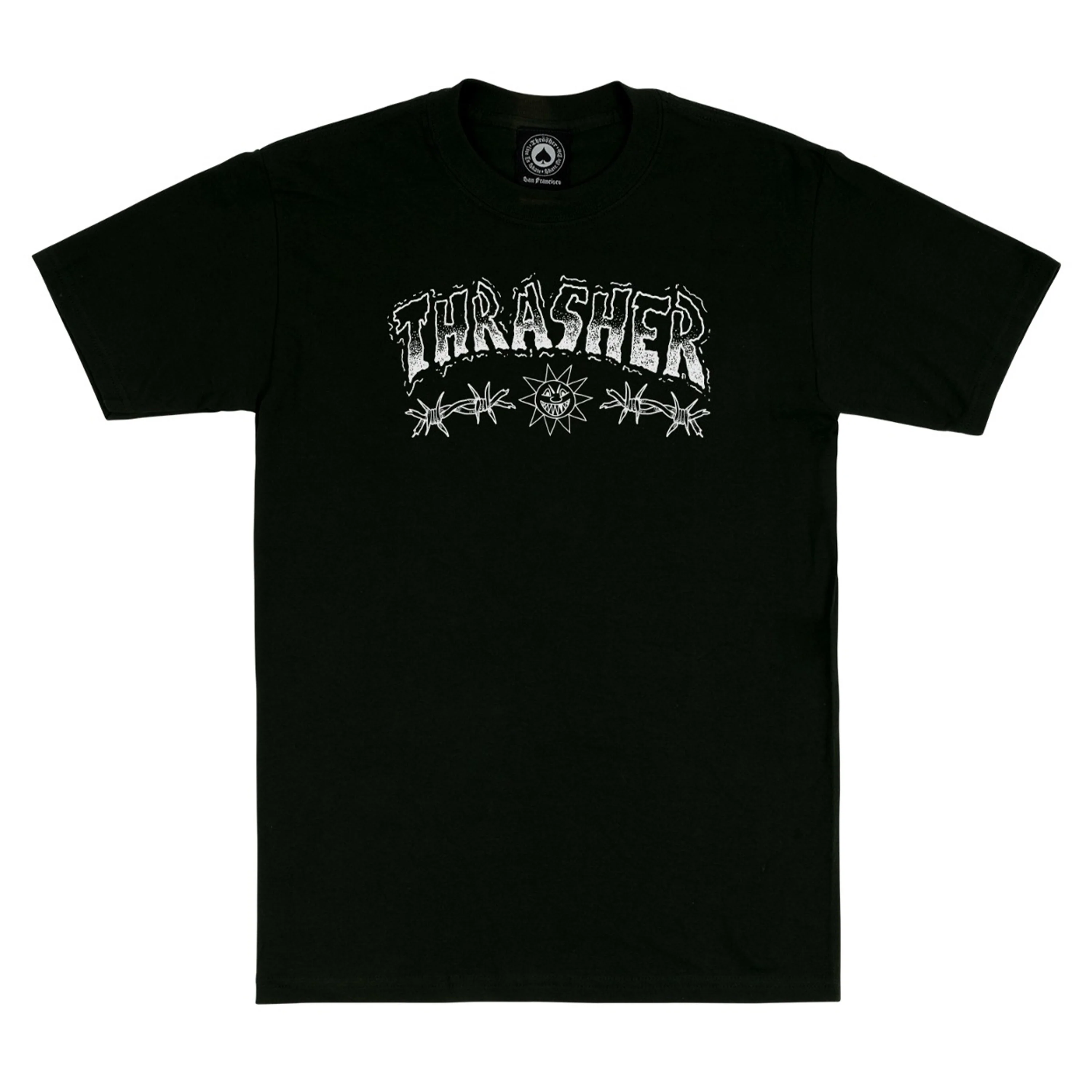 THRASHER BARBED WIRE TEE BLACK