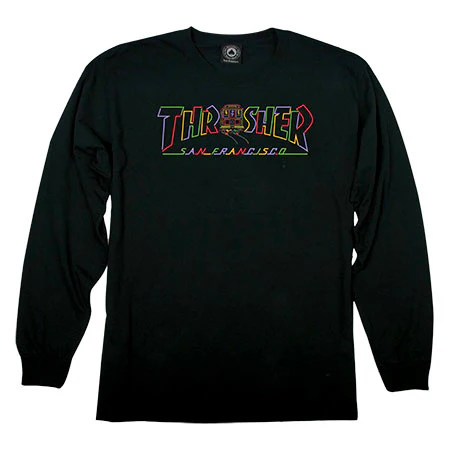 THRASHER CABLE CAR LONG SLEEVE BLACK