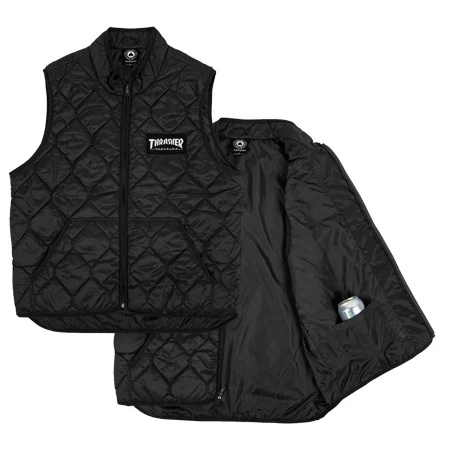 THRASHER MAG LOGO VEST BLACK - Image 2