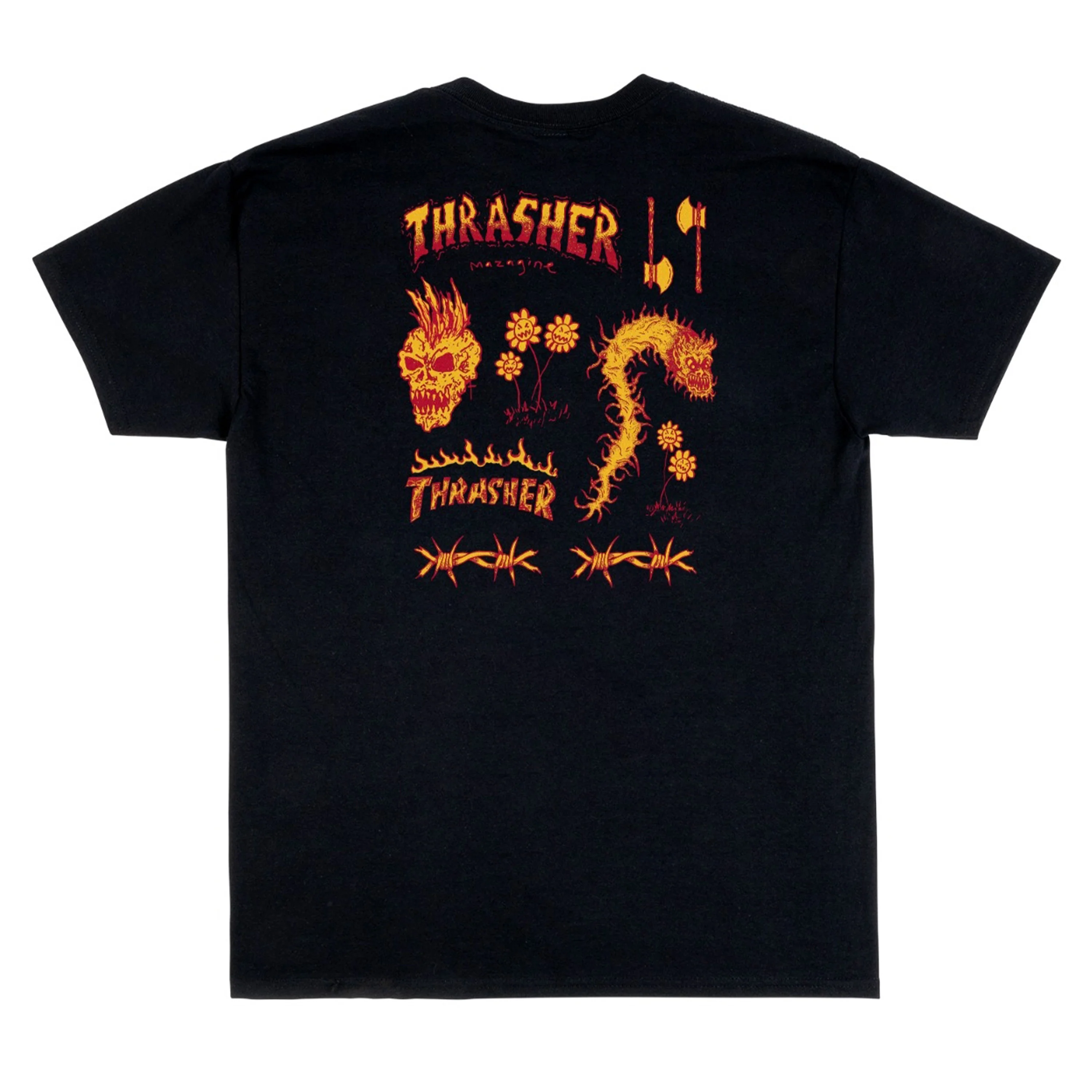 THRASHER SKETCH TEE BLACK - Image 2