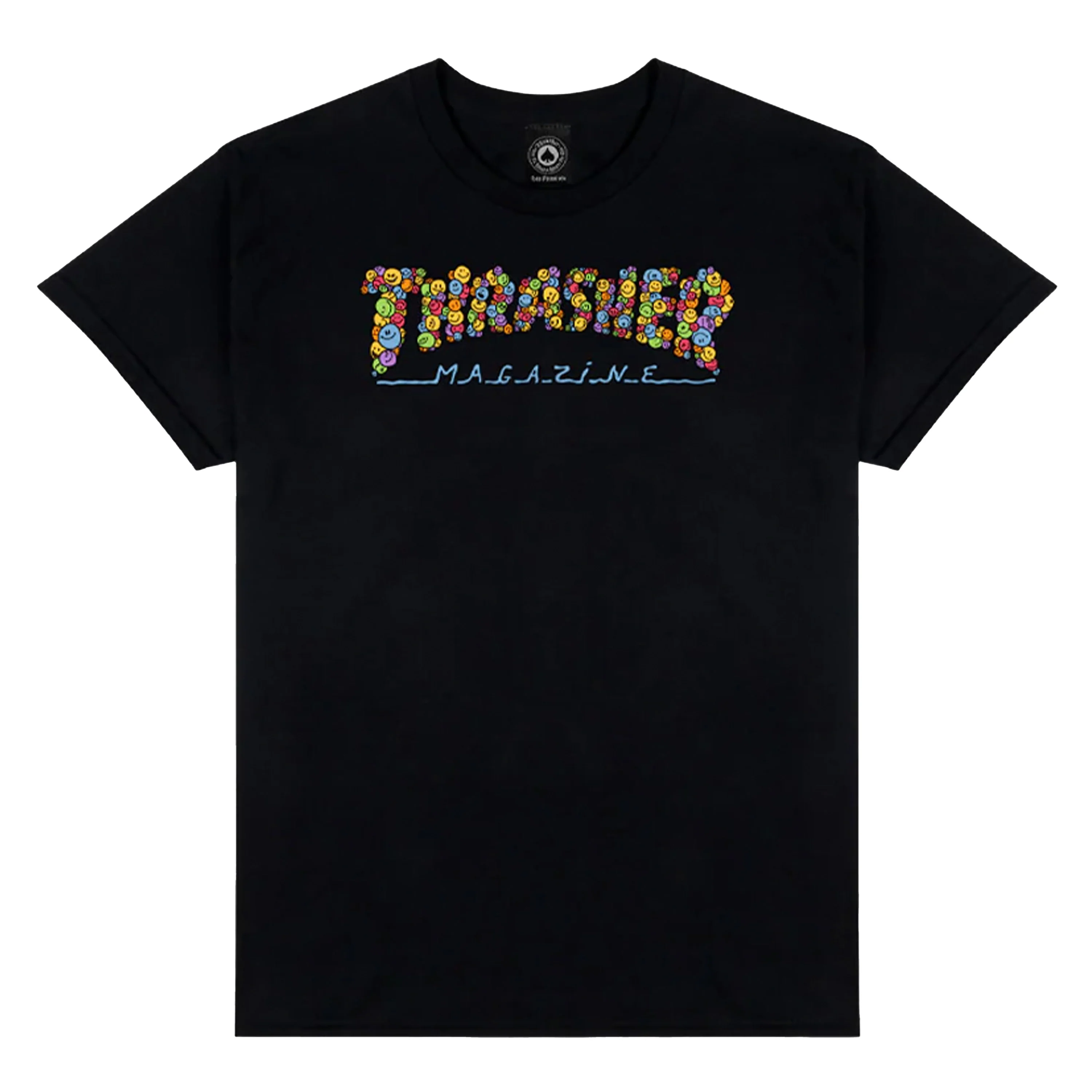THRASHER SMILE SPANKY TEE BLACK