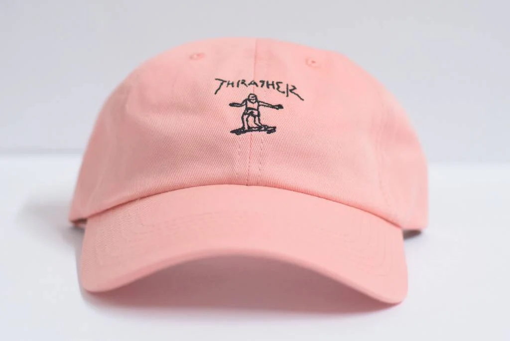 THRASHER GONZ DAD HAT PINK