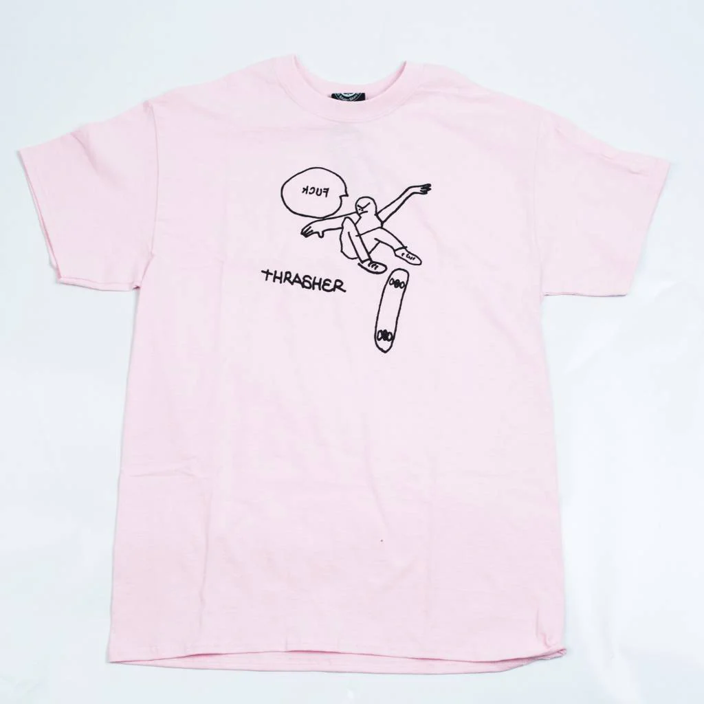 THRASHER KCUF T-SHIRT PINK
