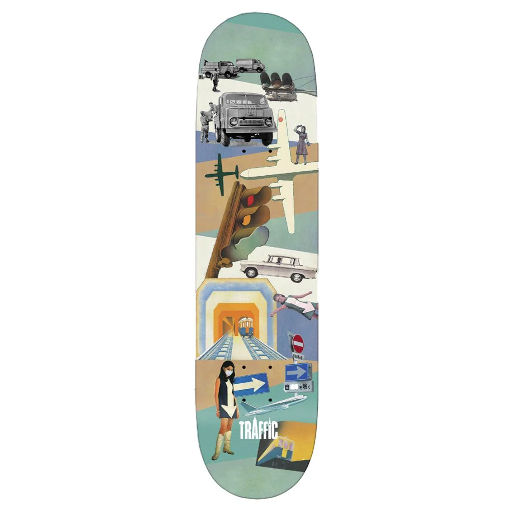 Traffic Skateboards Vintage Team Deck 8.25