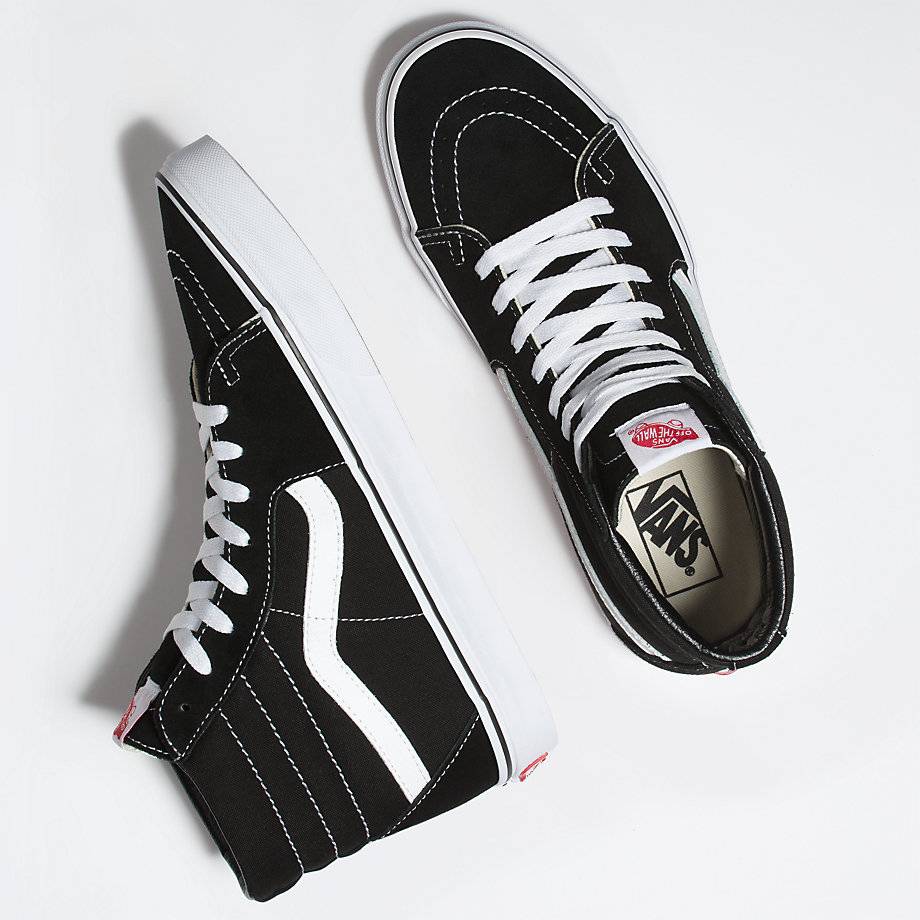 VANS SK8-HI BLACK / BLACK / WHITE - Image 7