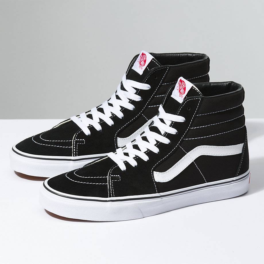 VANS SK8-HI BLACK / BLACK / WHITE - Image 8