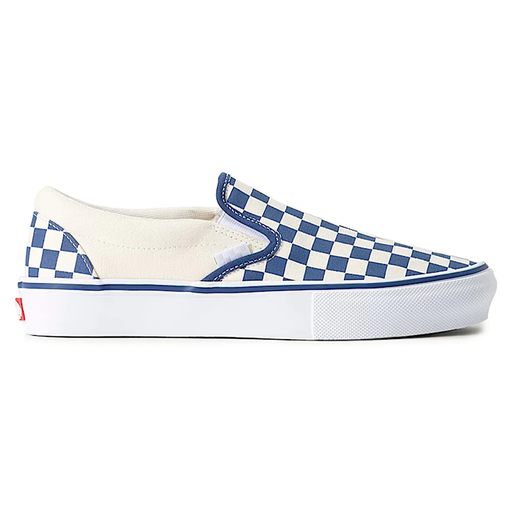 VANS SKATE SLIP-ON CHECKERBOARD BLUE