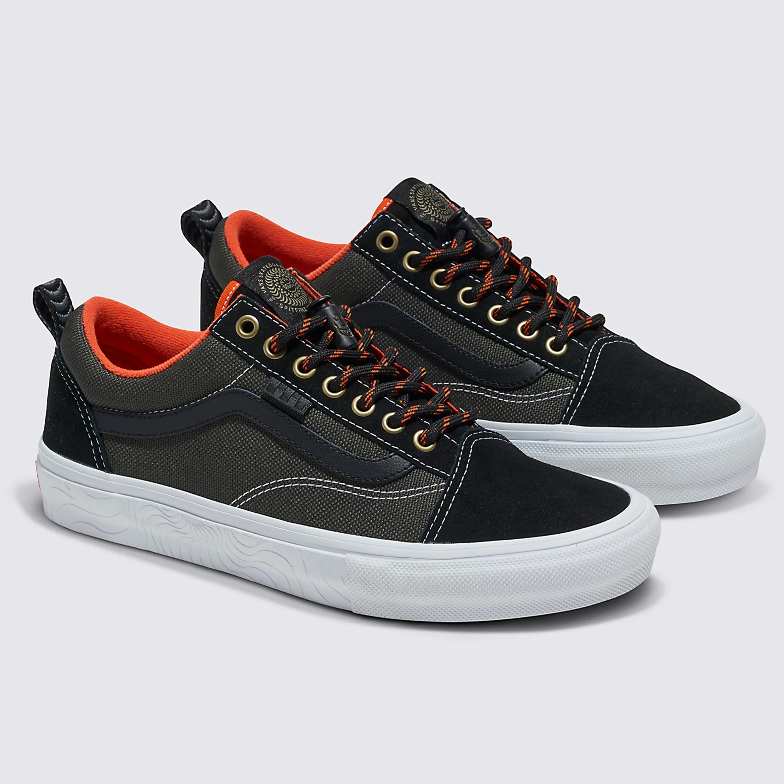 VANS X SPITFIRE SKATE OLD SKOOL BLACK / FLAME - Image 2