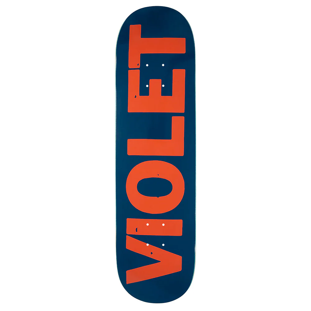 VIOLET CREW DECK NAVY / RED