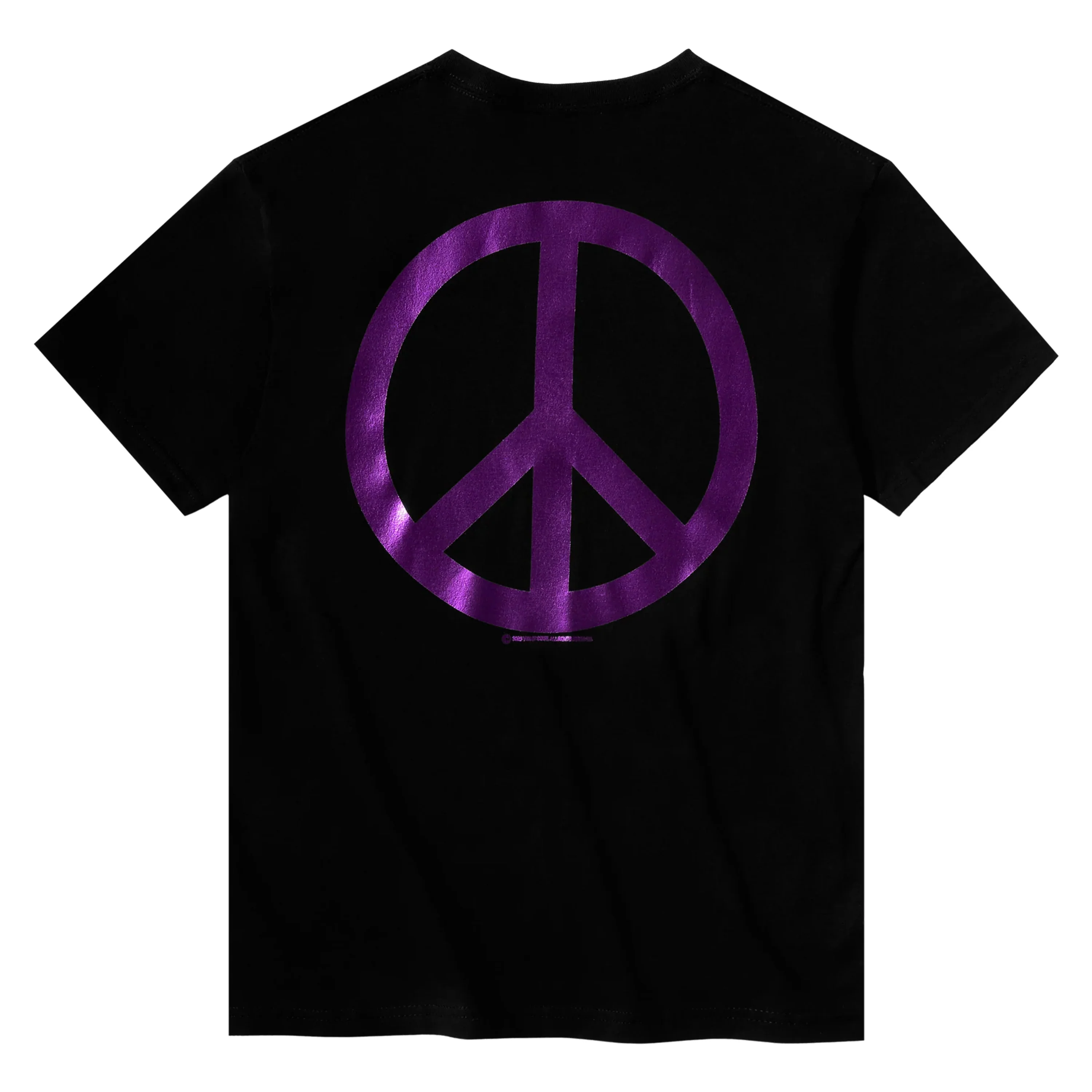 VIOLET PEACE TEE BLACK