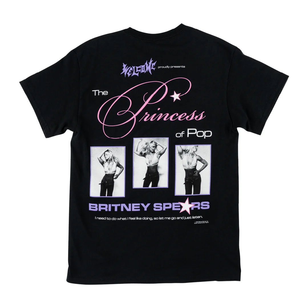 WELCOME X BRITNEY PRINCESS TEE BLACK - Image 2