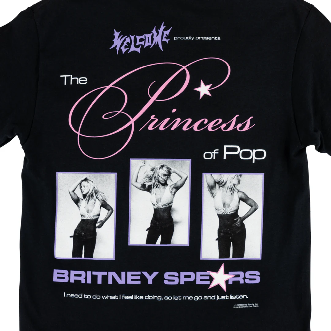 WELCOME X BRITNEY PRINCESS TEE BLACK - Image 4
