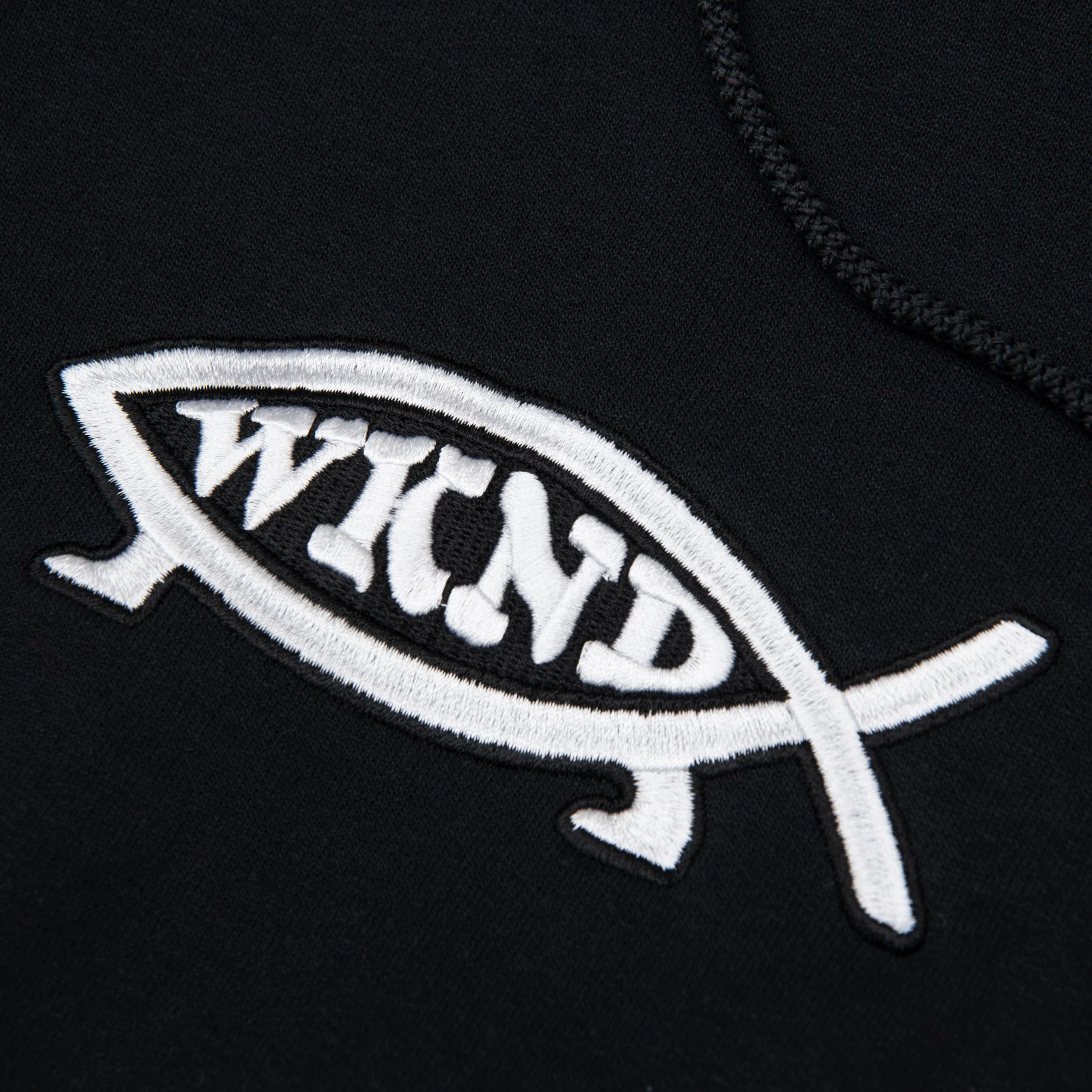 WKND EVO FISH HOODIE BLACK - Image 2