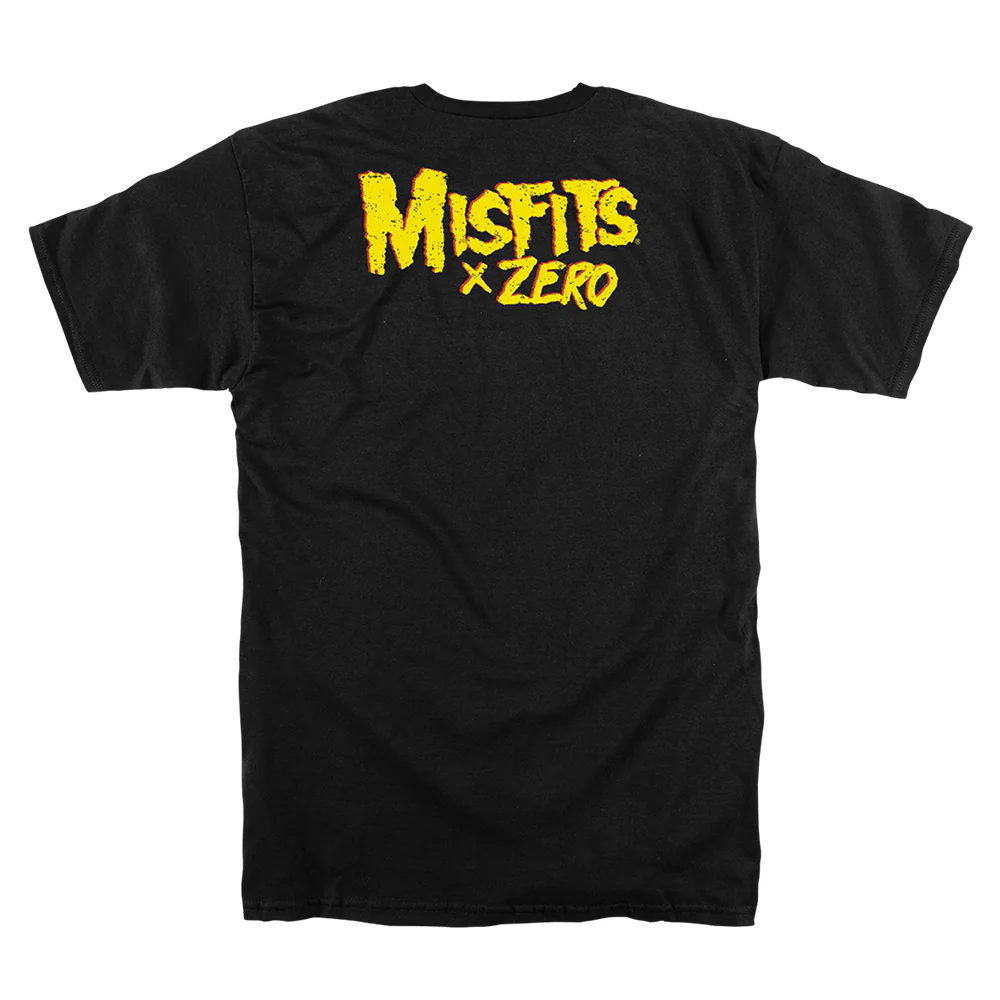 ZERO X MISFITS FIEND SKULL T-SHIRT BLACK - Image 2